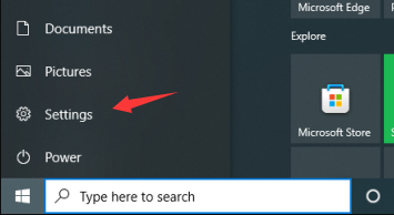 clicca su impostazioni in Windows 10