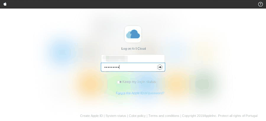 Sito ufficiale di iCloud 1