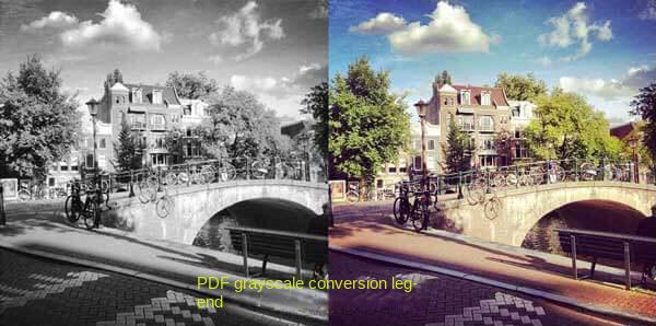 convertire pdf in scala di grigi