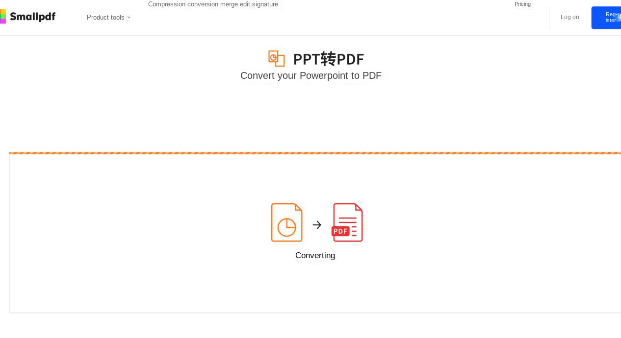Utilizzate gli strumenti online per convertire le pagine di PPT in PDF.