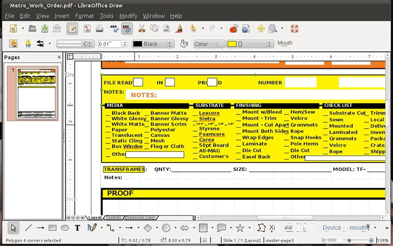 Software LibreOffice Draw PDF