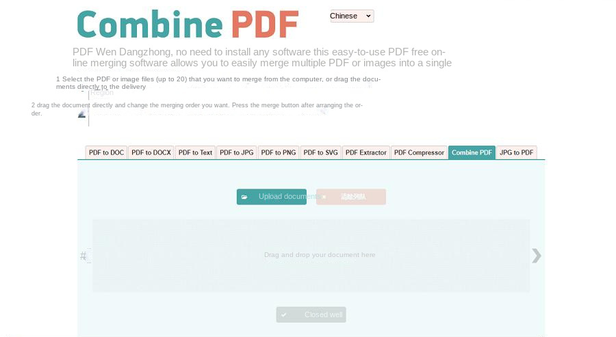 strumento online per unire PDF