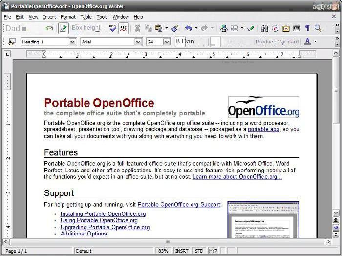 Software OpenOffice