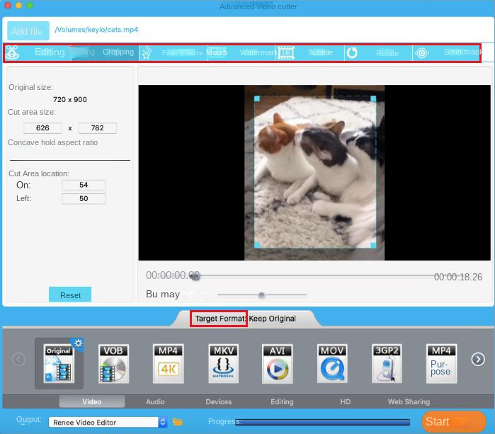 Esportazione dei file video convertiti