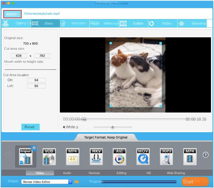 Aggiungere i file video da convertire