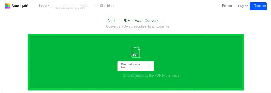 Da PDF a Excel online