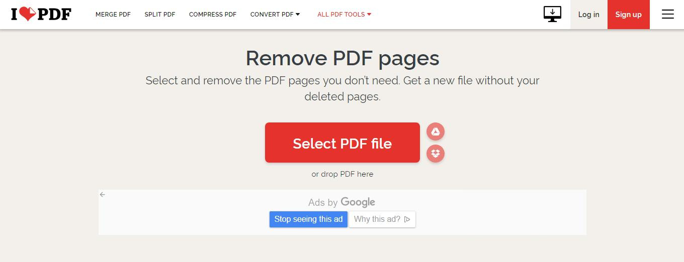 Strumento di editing PDF online ILovePDF