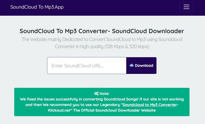conversione da soundcloud a mp3