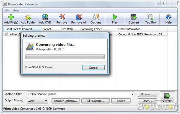 Software Prism Video Converter