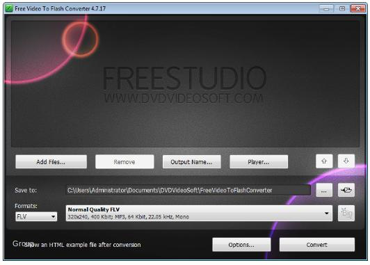 Convertitore gratuito di video in FlashSoftware