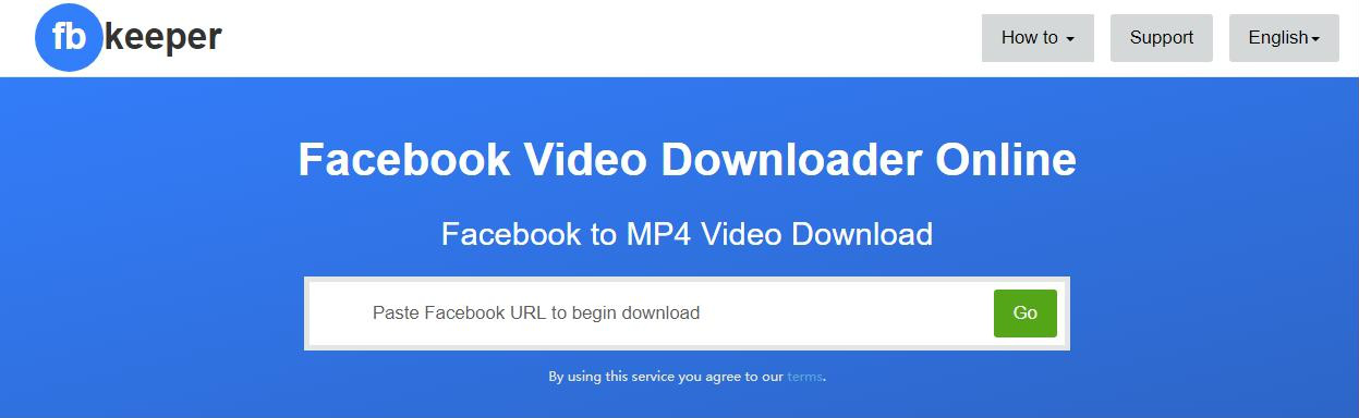 Strumento per il download di video online FBKeeper