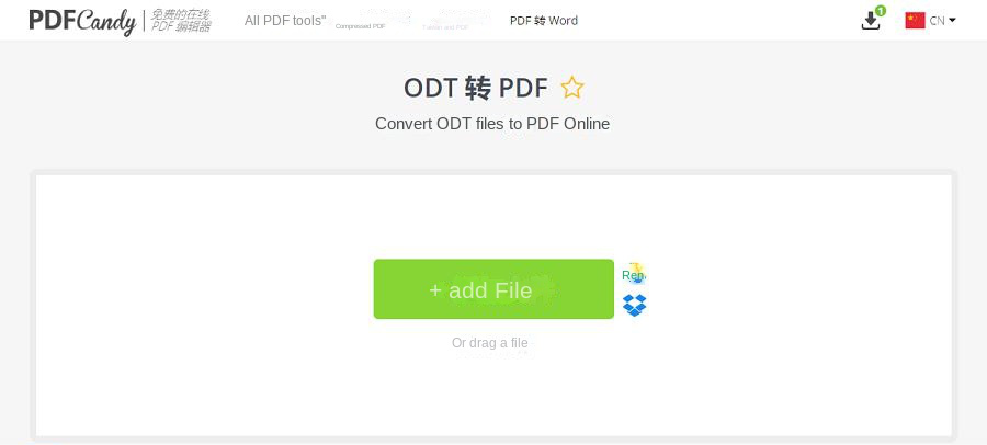 Convertitore online da ODT a PDF