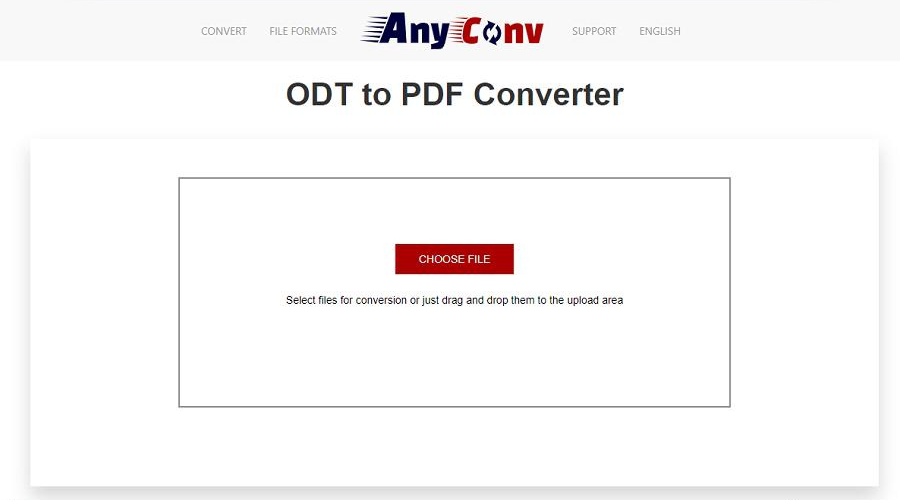 Strumento di conversione ODT online