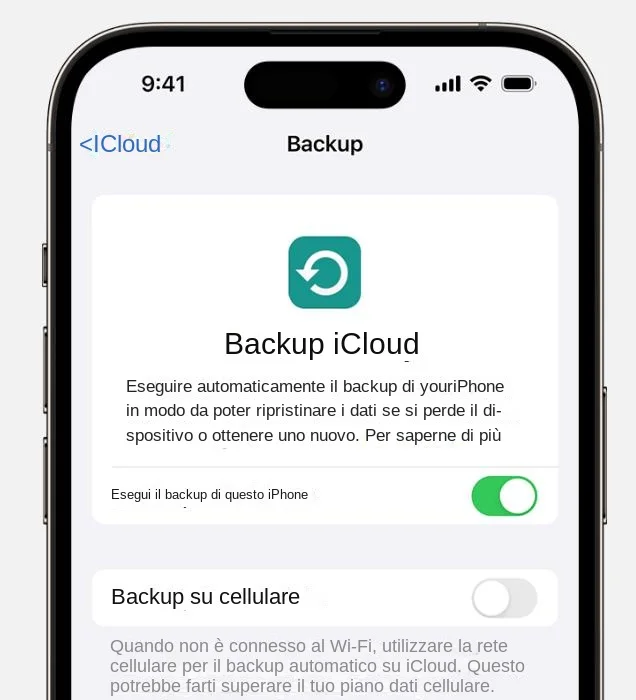 backup dell'iPhone
