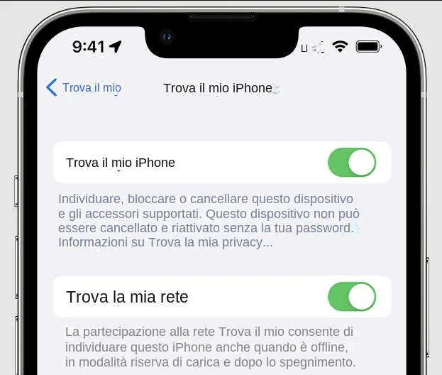 Trova il mio iPhone