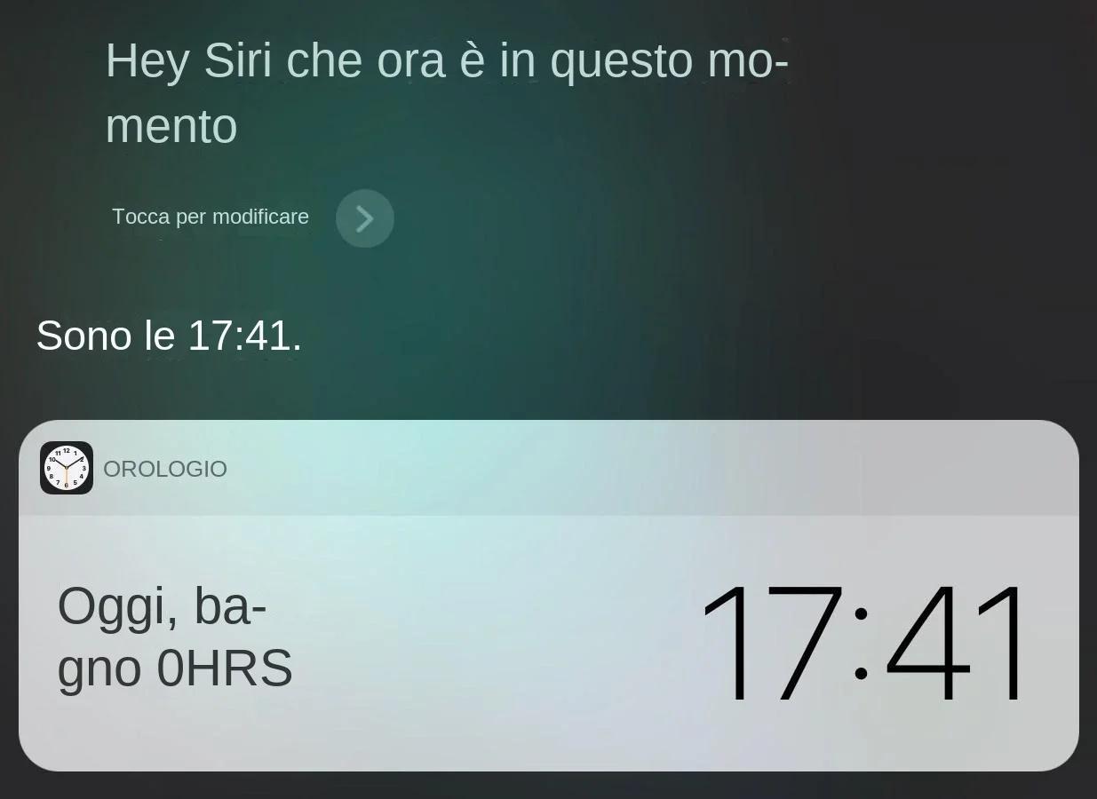 chiedere Che ora è