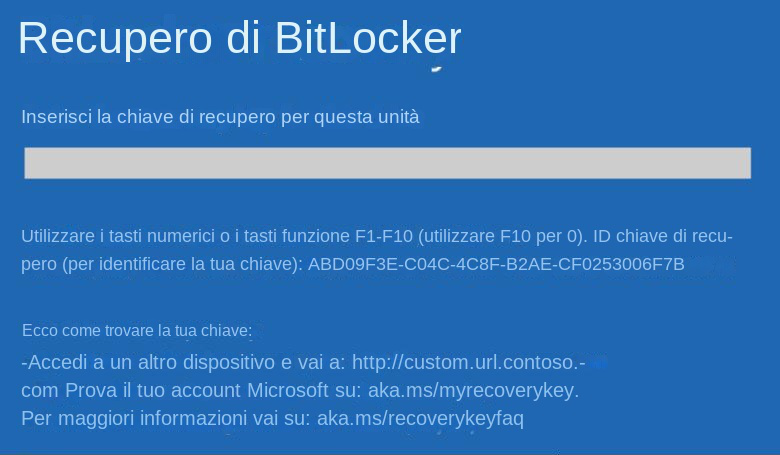 Recupero BitLocker