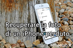 recuperare la foto di un iPhone perduto - Renee iPhone Recovery