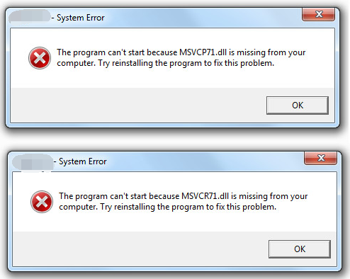 Sul tuo computer manca MSVCR71.dll