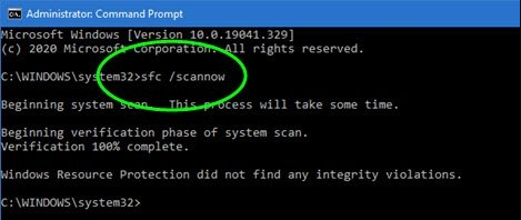 sfc scannow windows 10