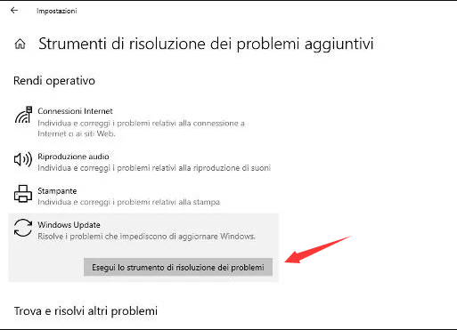 Risoluzione dei problemi di Windows Update