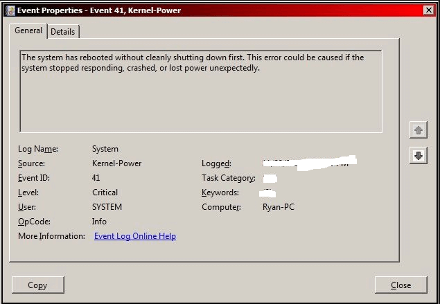 kernel Power 41 Error