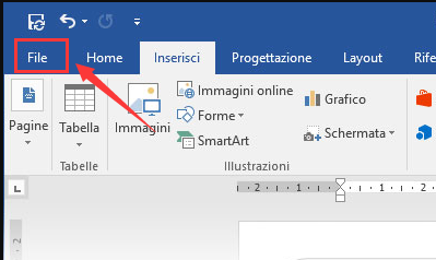 Interfaccia di Word