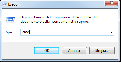 eseguire cmd 