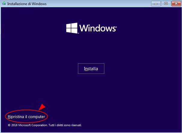 L'installazione di Windows 10 ripara il tuo computer