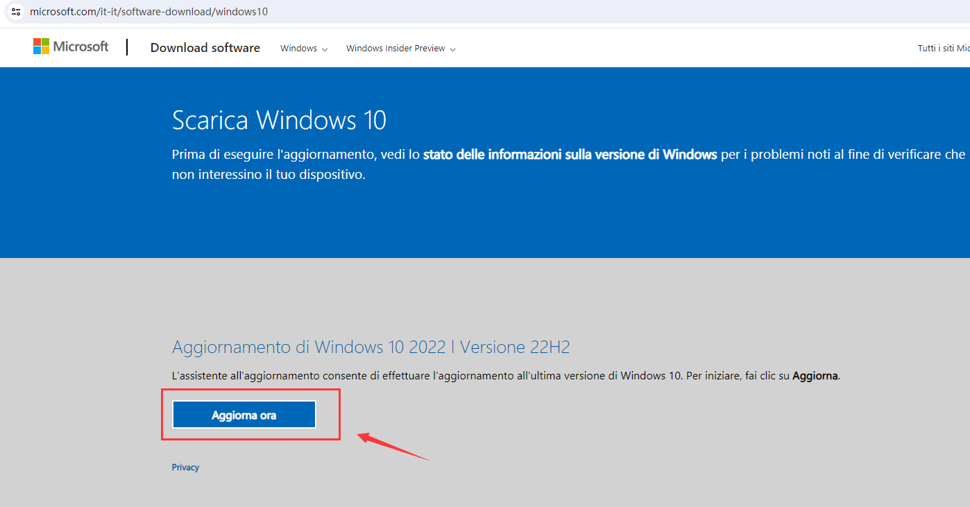 scaricare il supporto di installazione di Windows 10 come installare il sistema operativo su un ssd