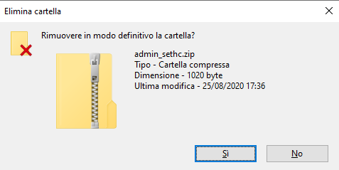eliminare definitivamente i file