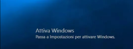 Attiva Windows, Vai alle impostazioni per attivare Windows