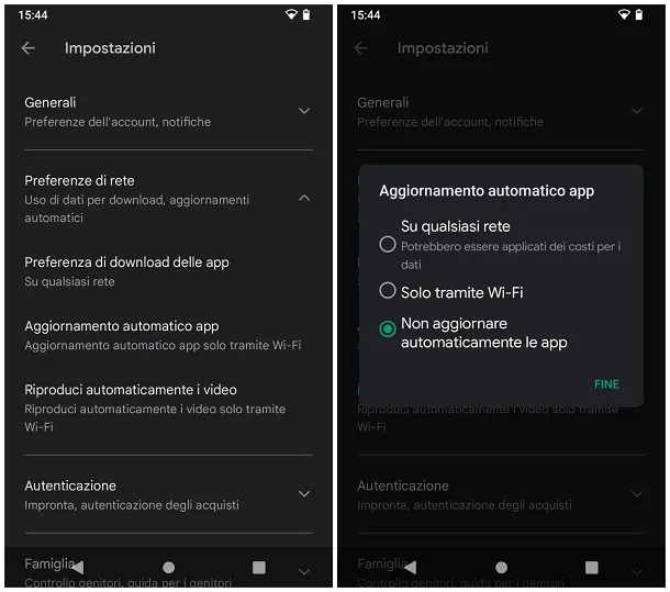 bloccare l'aggiornamento del software ibeta me