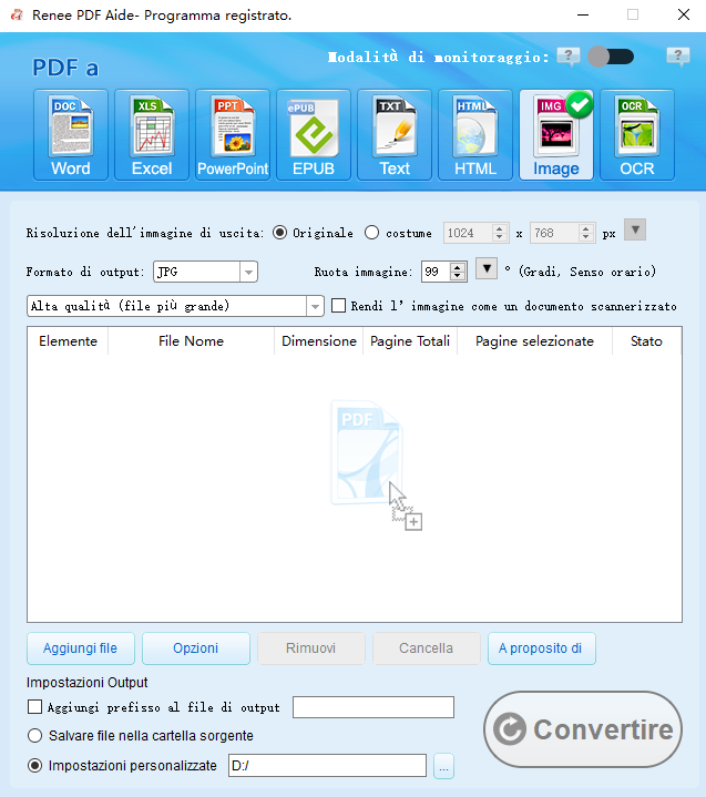 converti pdf in immagine(jpg/png/gif/tiff/bmp)