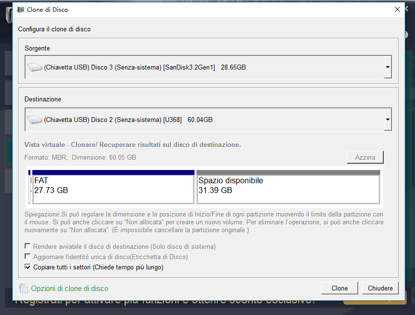 Renee Becca seleziona copia tutti i settori