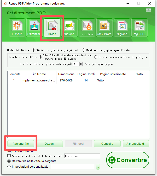 come unire file in un unico PDF con Renee PDF Aide