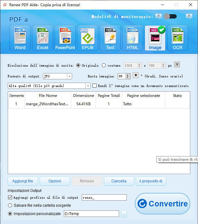 pdf in immagine