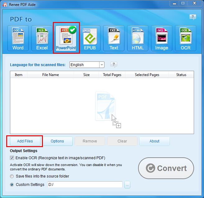 convertire PDF in Powerpoint