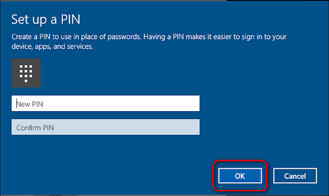 inserisci il tuo PIN in Windows-10