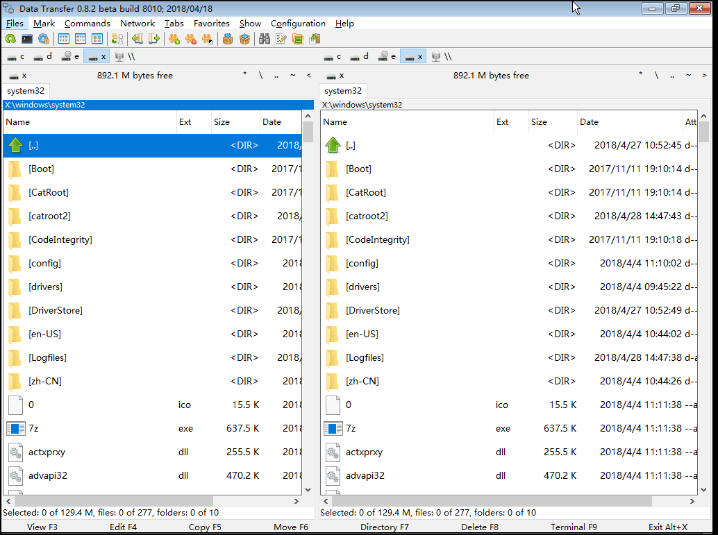 eseguire la funzione di trasferimento dati in renee passnow