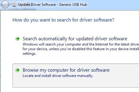 aggiornamento automatico del driver usb