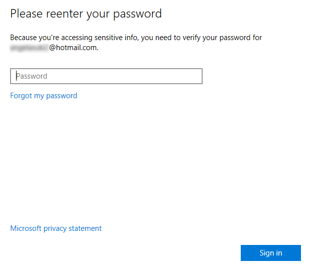 accedere all'account Microsoft