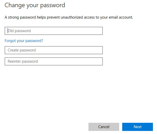 inserire la password dell'account Microsoft