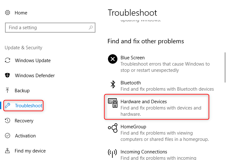 Troubleshooting