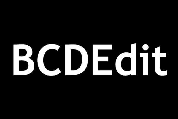BCDEdit Windows 10