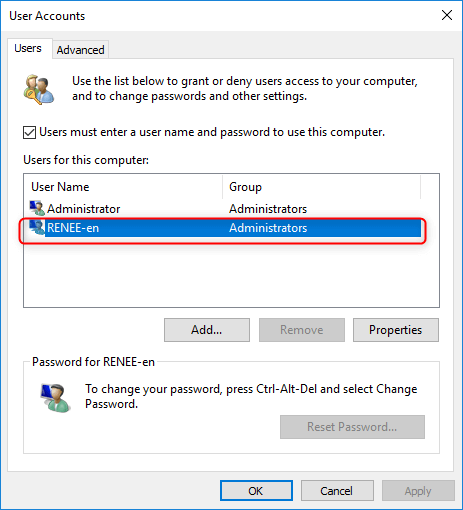 Account utente Windows 7