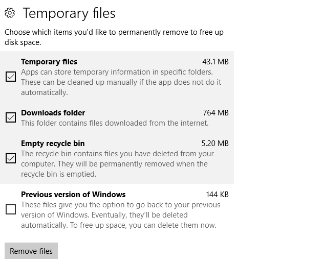 Rimuovere i file temporanei su Windows 10