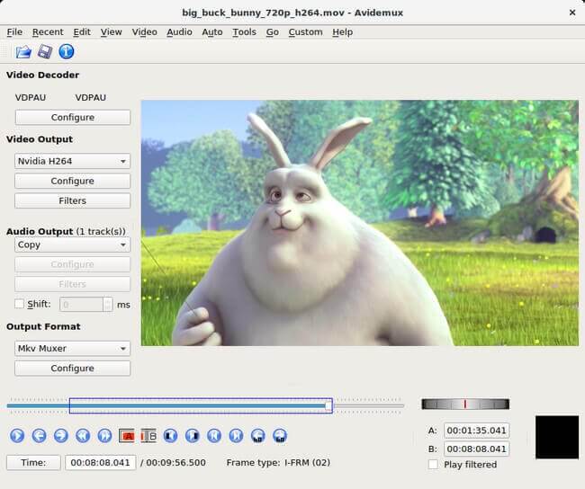 avidemux, taglierina video mp4 gratuita