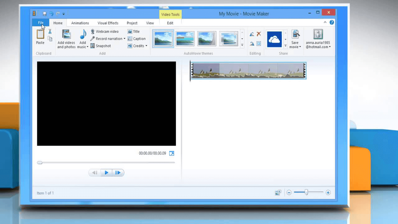 aggiungere video in movie maker