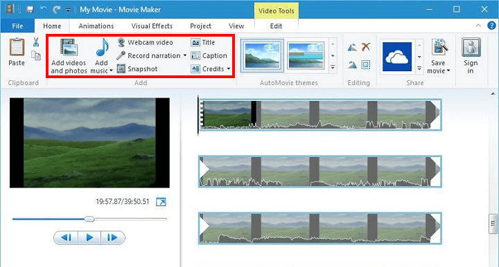 windows movie maker windows 10